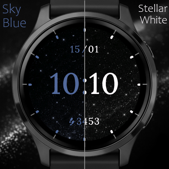 Galaxy Elegant - Premium Digital Watch Face · Screenshot 2