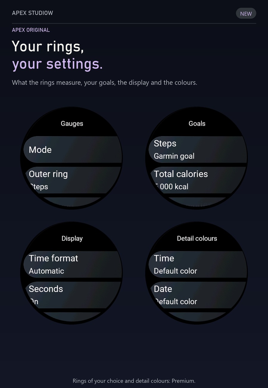 APEX ORIGINAL AMOLED ALWAYS-ON 40+ COLORS ON WATCH · Screenshot 4
