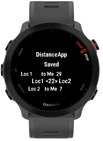 DistanceApp · Screenshot 1