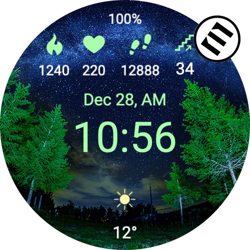 Milky Way watch face screenshot 5