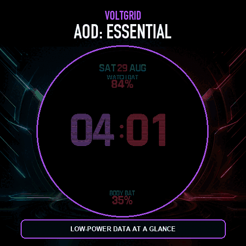 VoltGrid: Data-Rich Watch Face · Screenshot 3