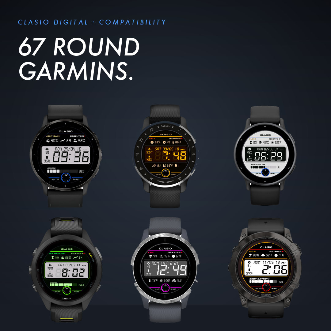 Clasio Digital - LCD Watch Face · Screenshot 3