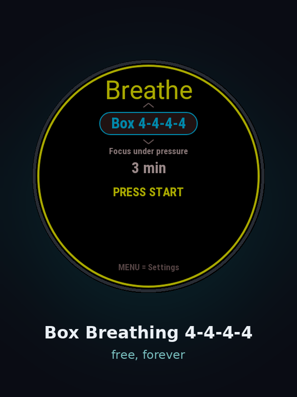 Breathe Free: Box Breathing · Screenshot 0