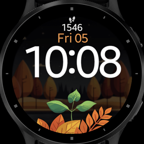 Pumpkin Steps fall watch face x · Screenshot 2