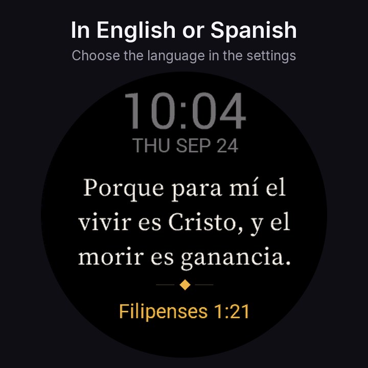 Daily Verse Watch Face - Bible Verse of the Day · Screenshot 1
