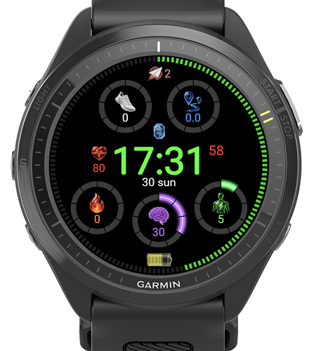 Premium AMOLED Health & Fitness Green · Screenshot 1
