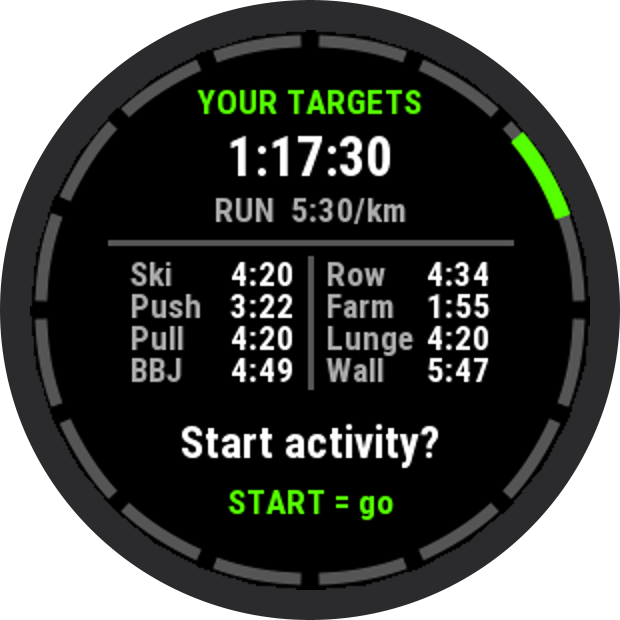 HRX – app for fitness races 8×1km run + stations · Screenshot 4