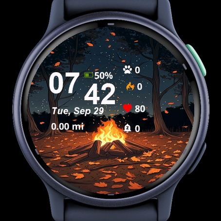 Bonfire Woods Falling Leaves · Screenshot 1