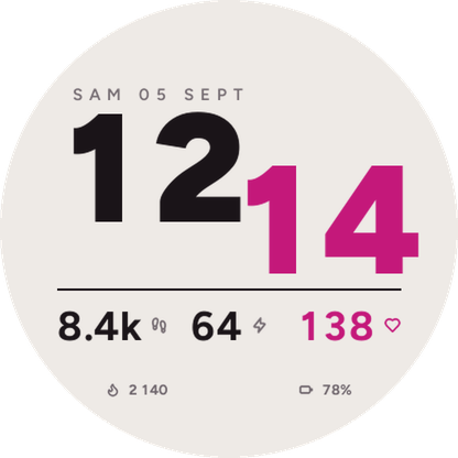 Ligature - Bold Typographic Watch Face · Screenshot 4