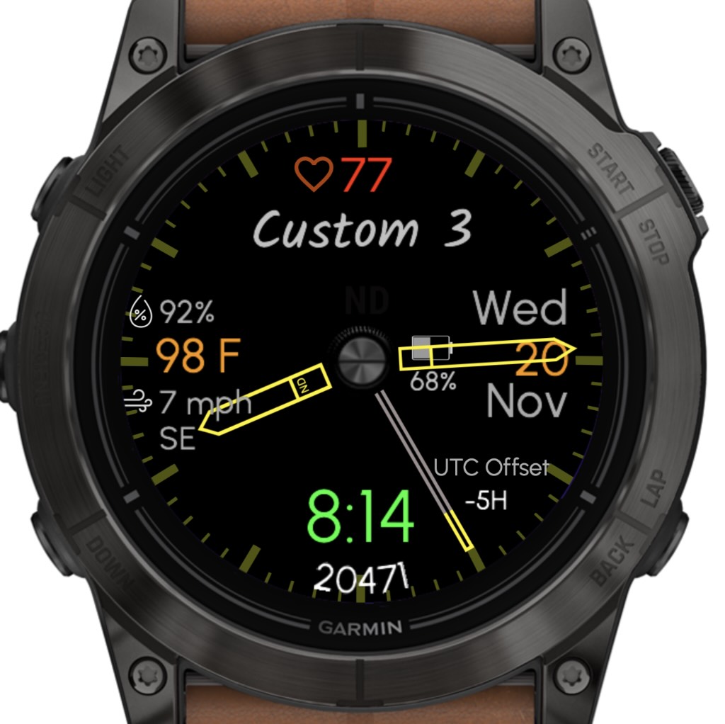 Hybrid 5 - Yellow (Garmin Wx) · Screenshot 2