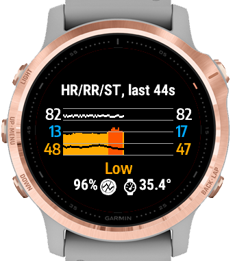 PSX-4 live HR, respiration and stress widget  6