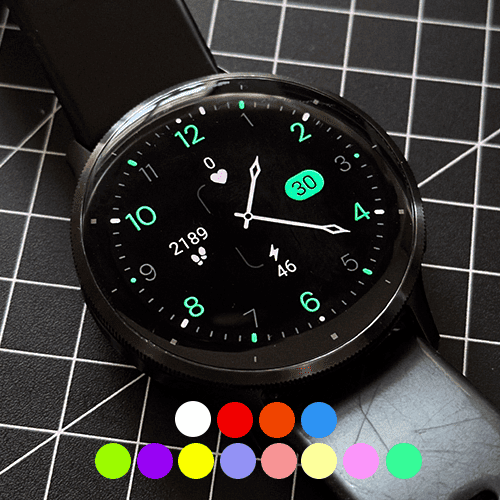 Minimal Black v18 - Analog Watch Face · Screenshot 1