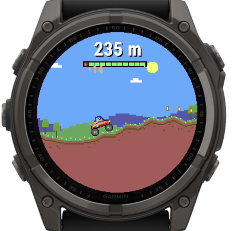 Bumpy Ride: Step-Powered Hill Climb · Screenshot 1
