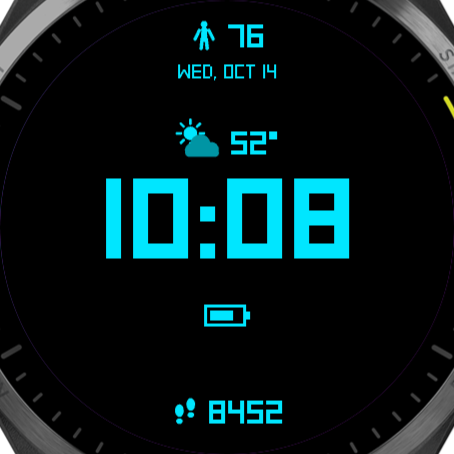 Minimalist Modern Watch Face · Screenshot 3
