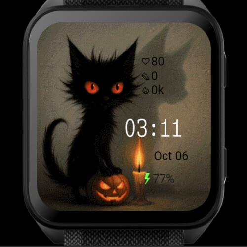 Halloween Black Cat Candle · Screenshot 0