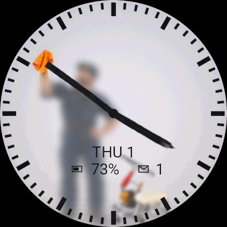 Clockkeeper – Painted Time Watch Face · Screenshot 0