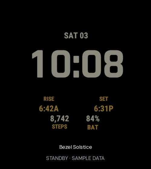 Bezel Solstice · Screenshot 1
