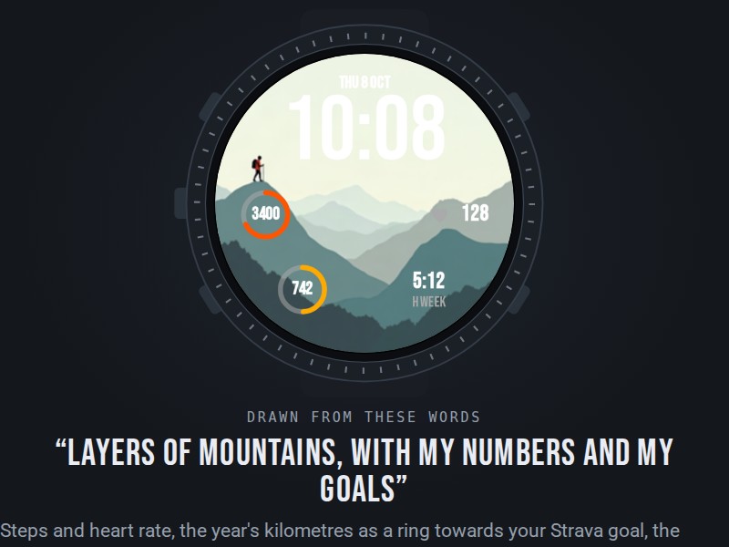 FaceForge - custom watch face from photo or words · Screenshot 2