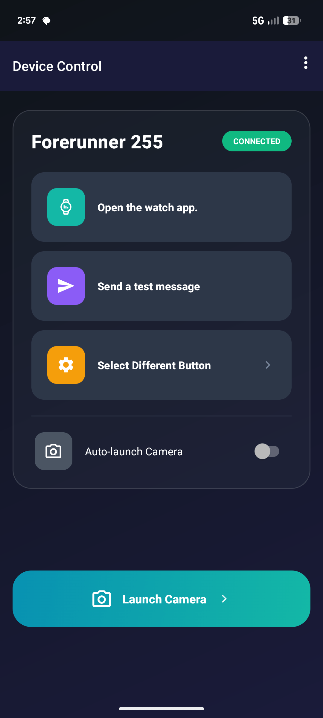 CameraClick - Native Camera Trigger · Screenshot 1
