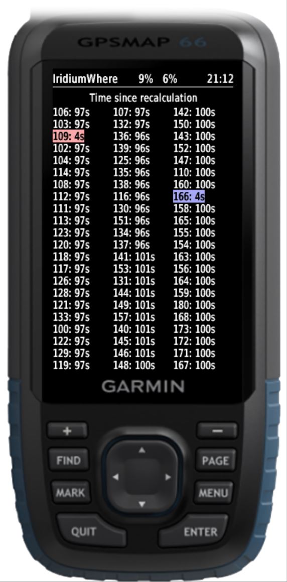 IridiumWhere (for inReach) · Screenshot 2