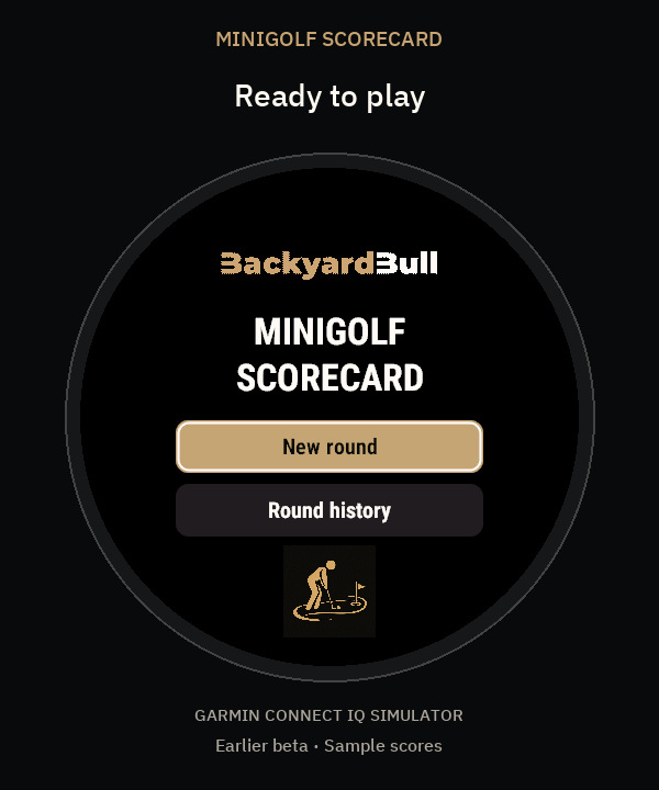 Minigolf Scorecard · BackyardBull · Screenshot 0