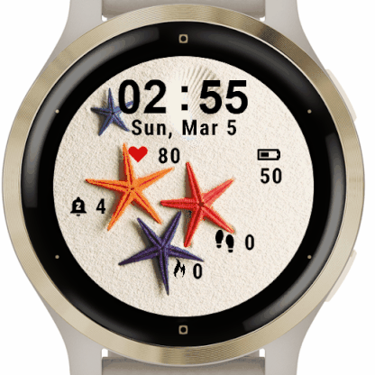 Star Beach Garmin watch face
