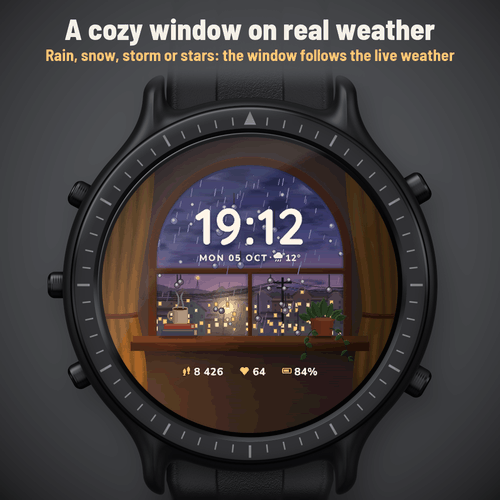 Astra Window Pro – Finestra meteo lofi animata · Screenshot 0