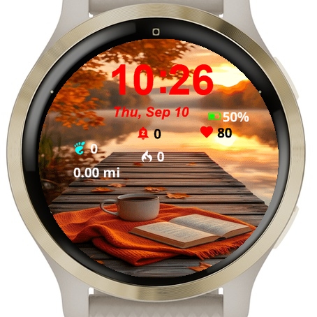 Book Cup Coffee Dock Autumn Leaves · Screenshot 0