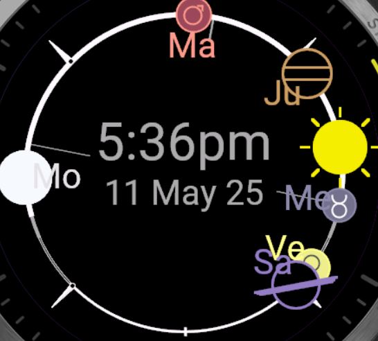 THE PLANETS - Watchface · Screenshot 1