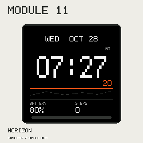 MODULE 11 Garmin watch face preview