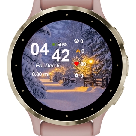 Snowy Scene Bench Trees · Screenshot 0
