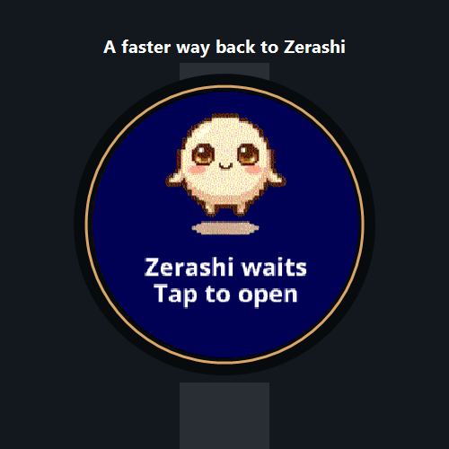 Zerashi Quick Launch Widget · Screenshot 0