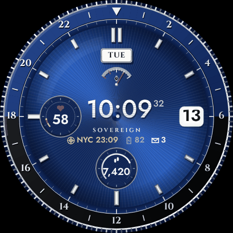 Sovereign – Oyster GMT Watch Face · Screenshot 4
