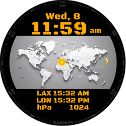 Timezone Map Day & Night · Screenshot 1