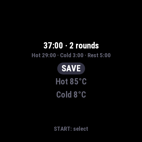 Hot Cold: Sauna & Cold Plunge Tracker · Screenshot 3