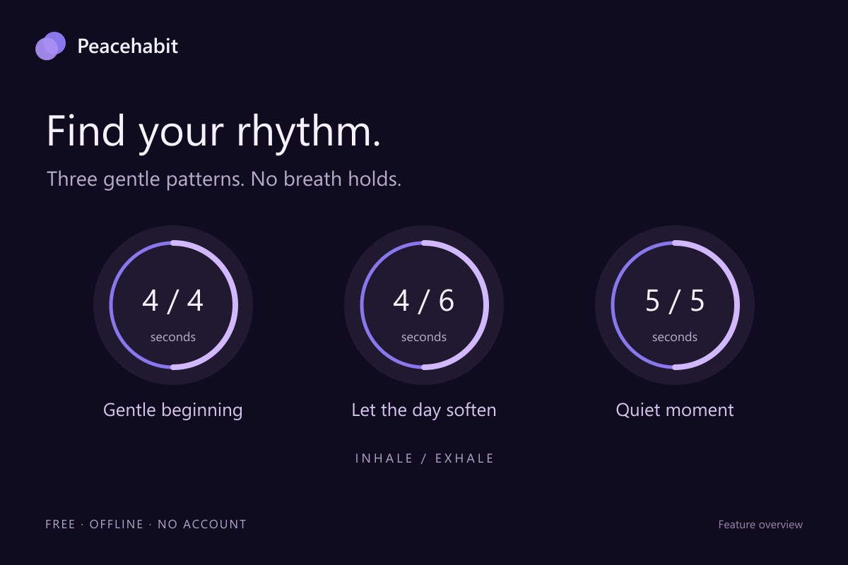 Peacehabit — Breathing & Calm · Screenshot 1