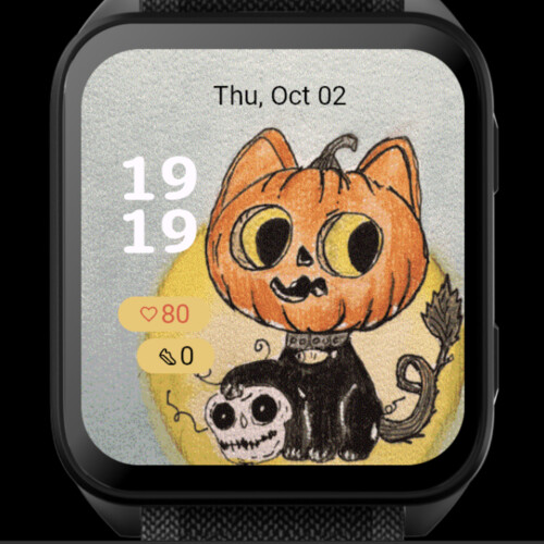 Halloween Pumpkin Cat Skull · Screenshot 0
