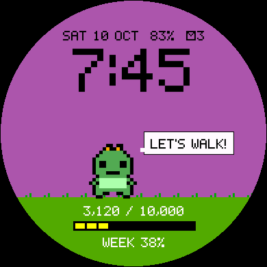 Step Pet Watch Face - Pixel Virtual Pet · Screenshot 2