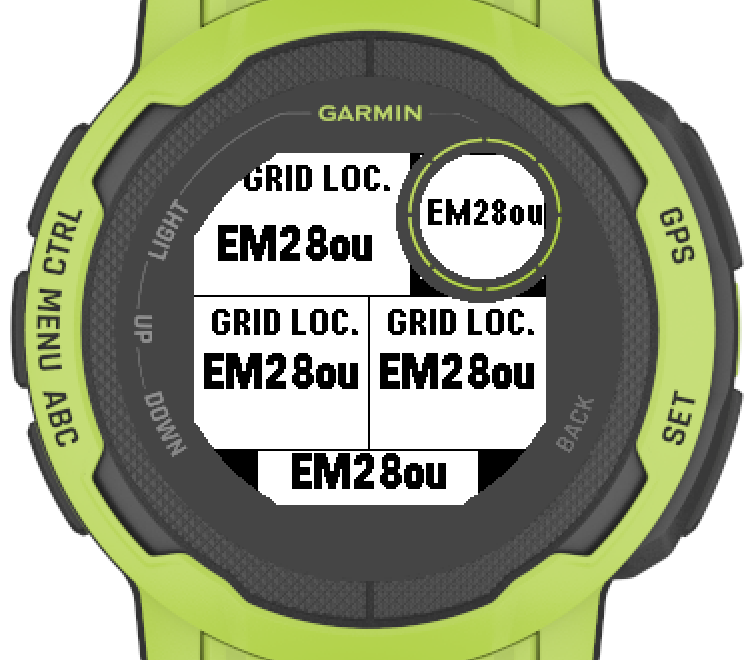 Grid Locator (6-char) Data Field for HAMs screenshot 2