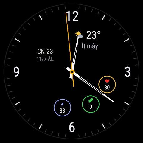 Vela - Minimal Analog with Lunar Calendar · Screenshot 4
