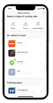 EatMyRide Simple Nutrition Planner · Screenshot 1