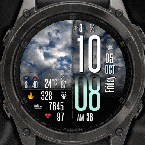 IW09 Weather Big Bold watch face screenshot 2