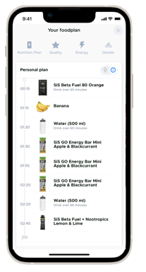 EatMyRide Simple Nutrition Planner · Screenshot 3