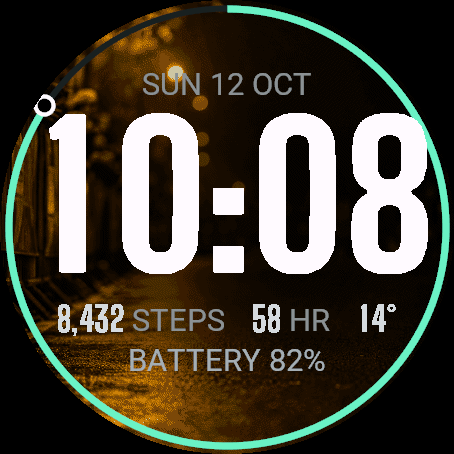 Run Face — the watch face for the Run data field · Screenshot 0