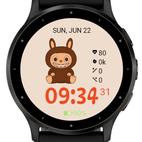 Lafufu Monster – Fun and Friendly Watch Face · Screenshot 1