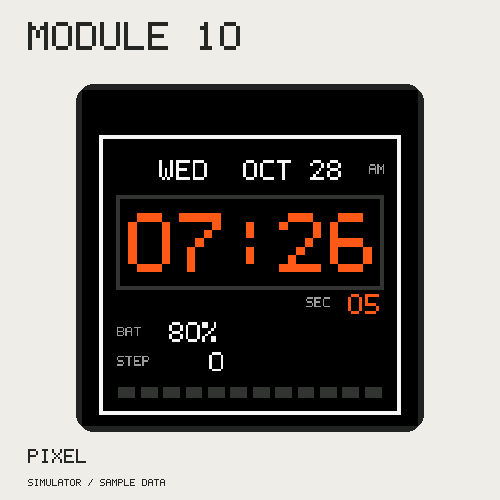 MODULE 10 Garmin watch face preview