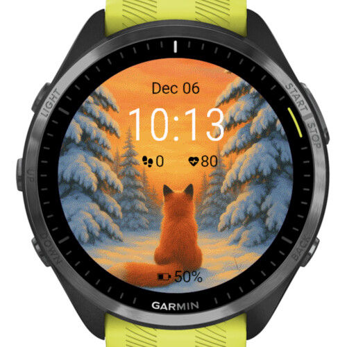 Winter Sunset Fox · Screenshot 0