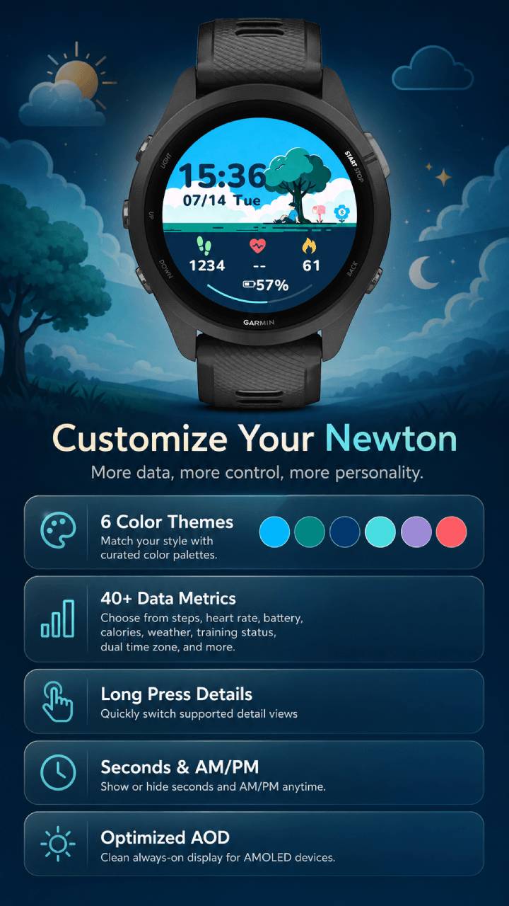 Newton 气象窗表盘 | ZingFace · Screenshot 1