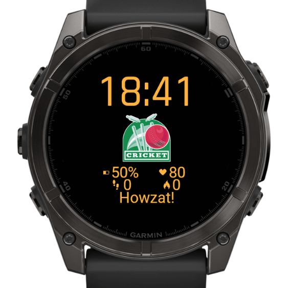 Cricket Watch Face- Customizable Sports Stats · Screenshot 1