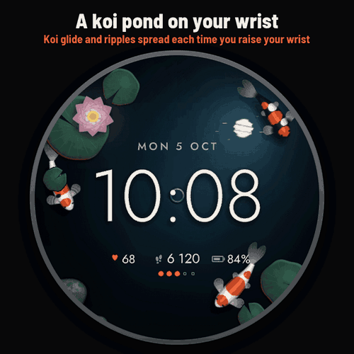 Astra Koi Pro – 动态日式锦鲤表盘 · Screenshot 0